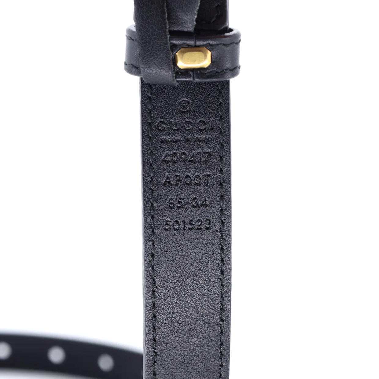 GG Marmont Belt Leather Thin - Deep Luxury