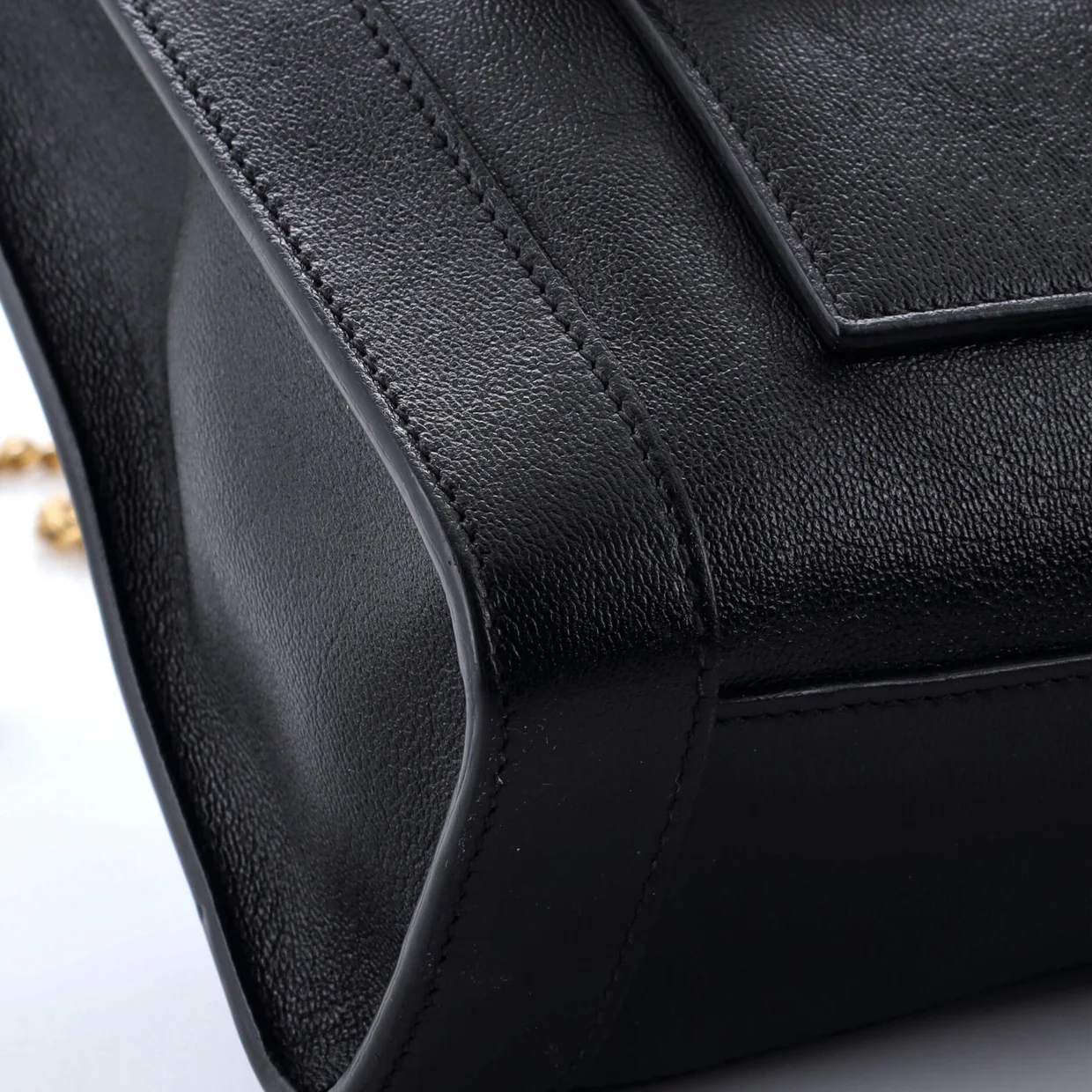 Dahlia Chain Shoulder Bag Leather Small - Deep Luxury