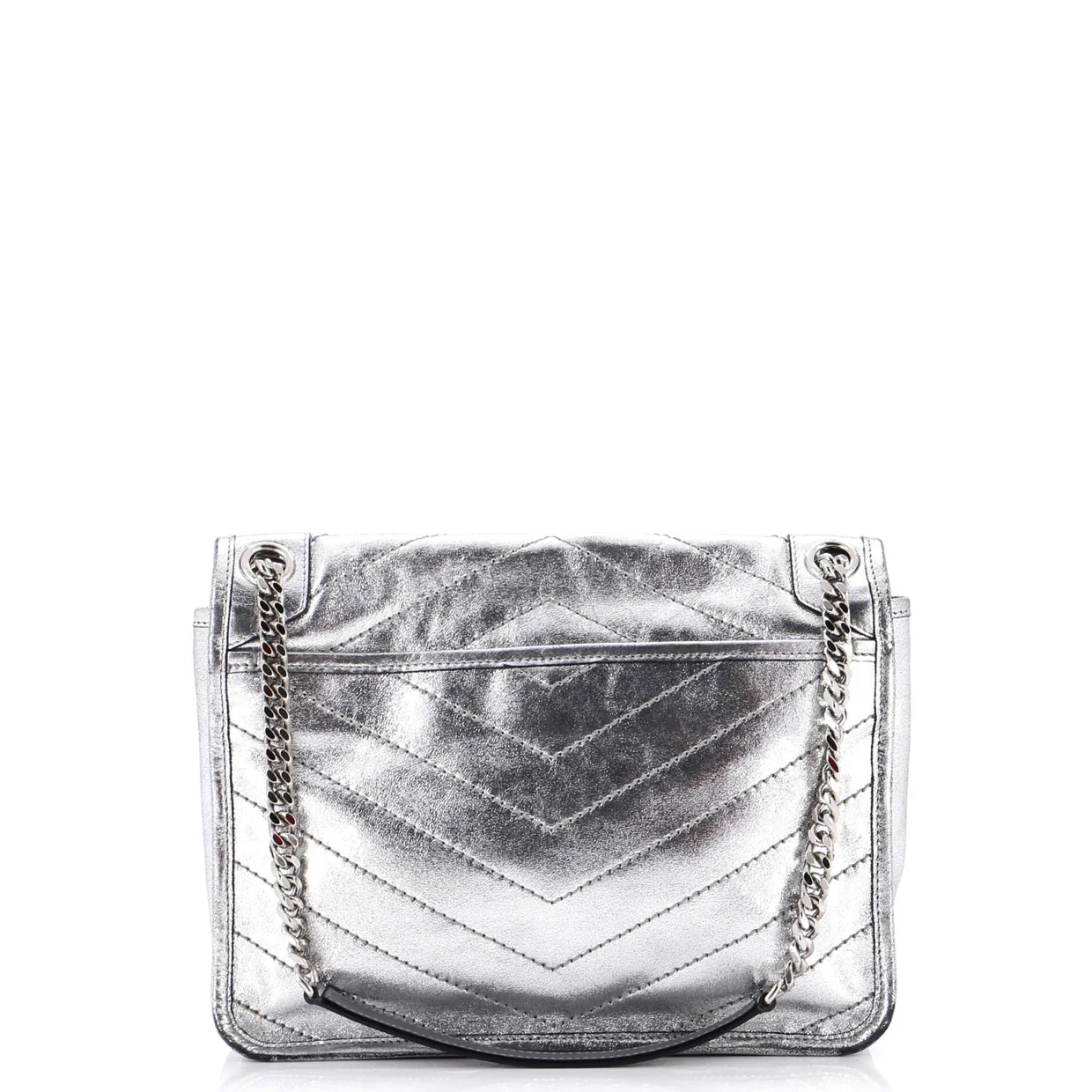 Niki Chain Flap Bag Leather Medium - Deep Luxury