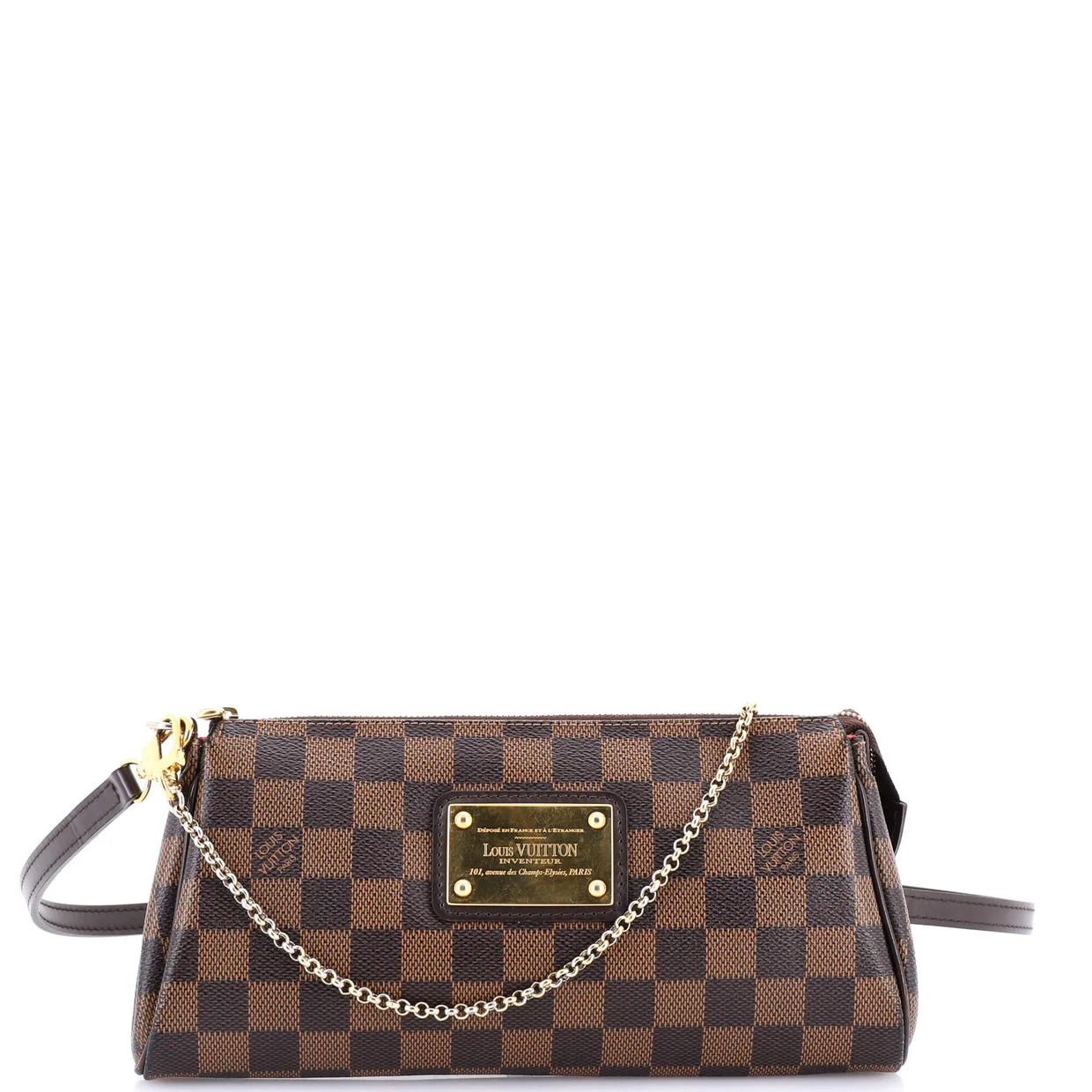 Eva Handbag Damier - Deep Luxury