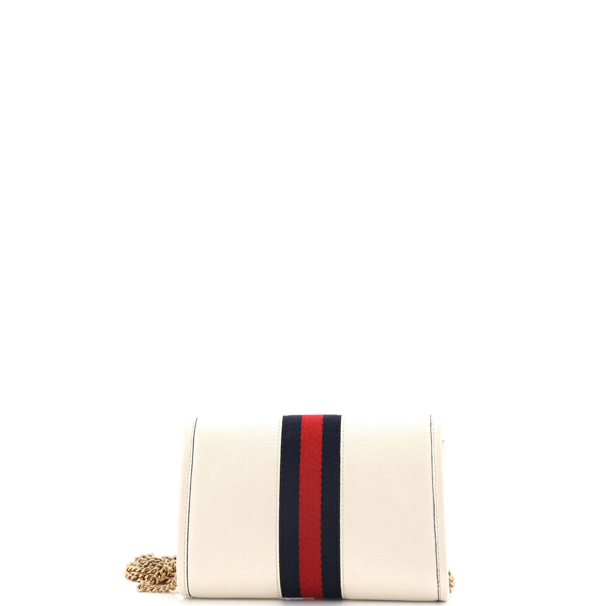 Rajah Web Chain Shoulder Bag Leather Mini - Deep Luxury