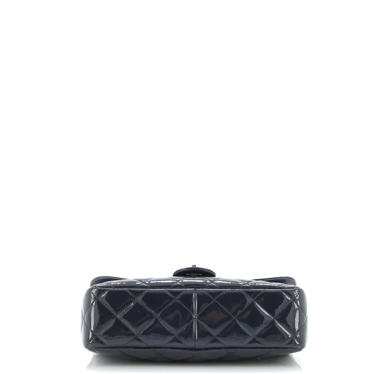 Coco Shine Flap Bag Quilted Patent Medium - Deep Luxury