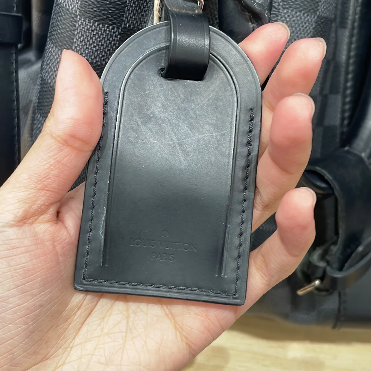 Keepall Bandouliere Bag Damier Graphite 55 - Deep Luxury