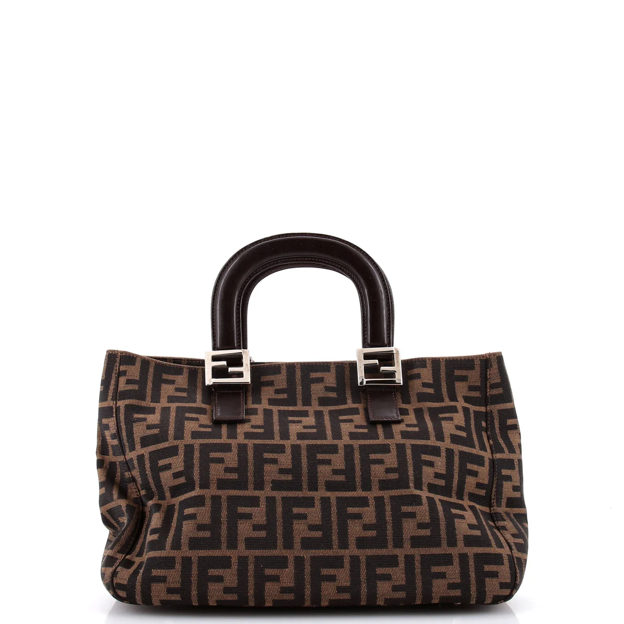 Vintage FF Handle Tote Zucca Canvas Small - Deep Luxury