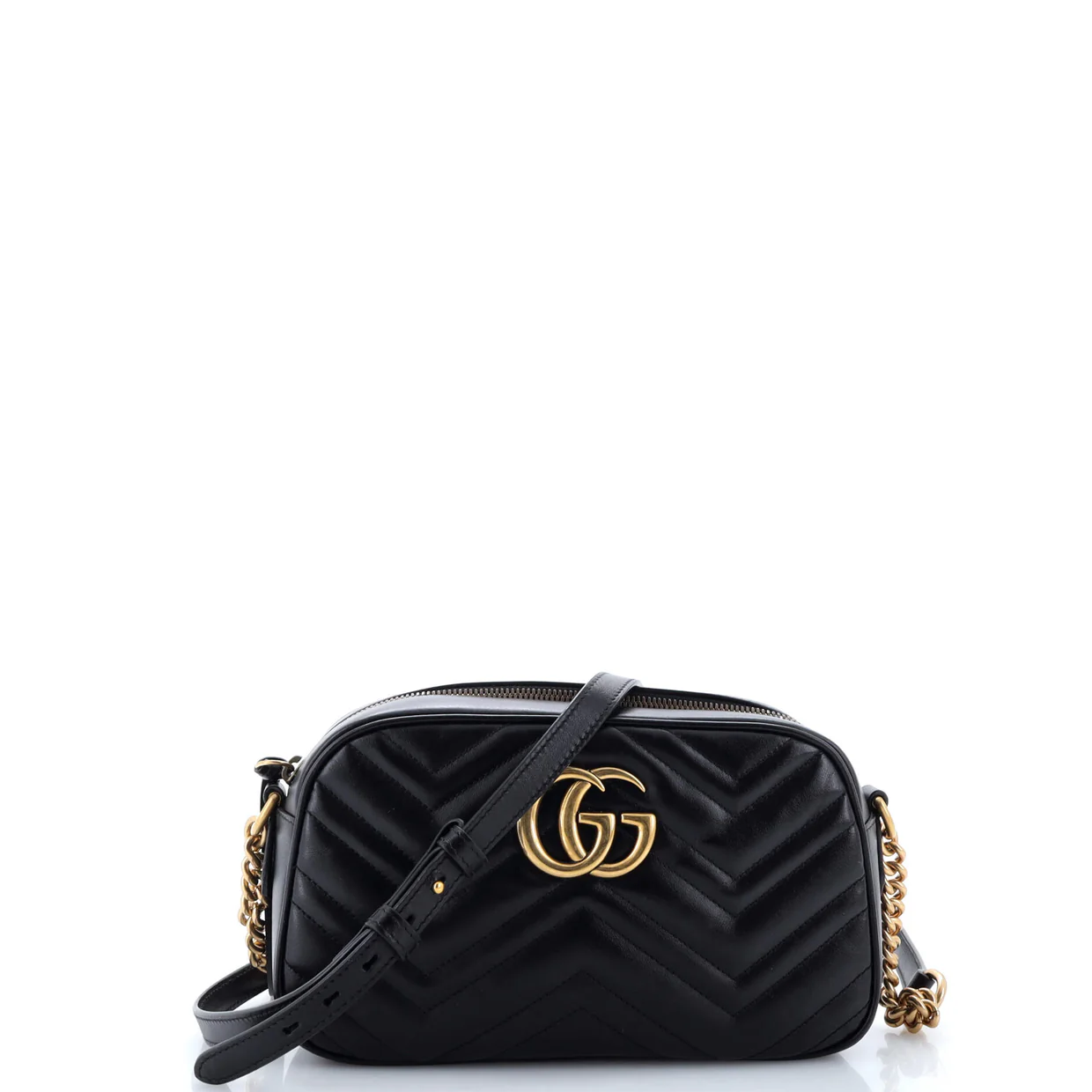 GG Marmont Shoulder Bag Matelasse Leather Small - Deep Luxury