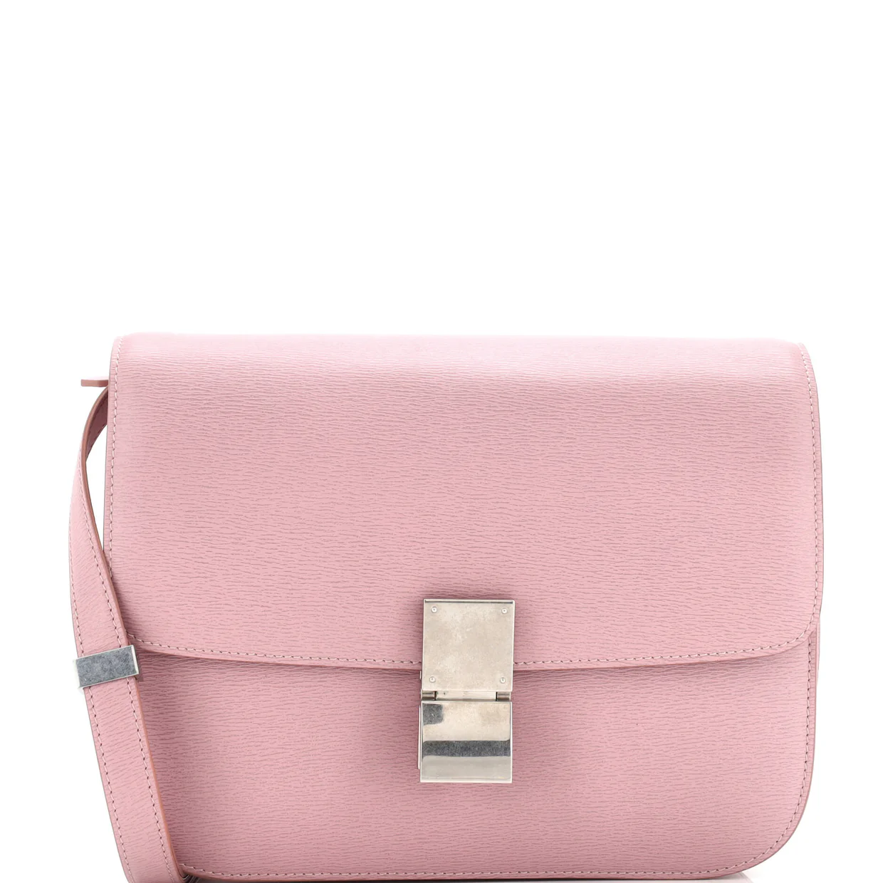 Classic Box Bag Grainy Leather Medium - Deep Luxury