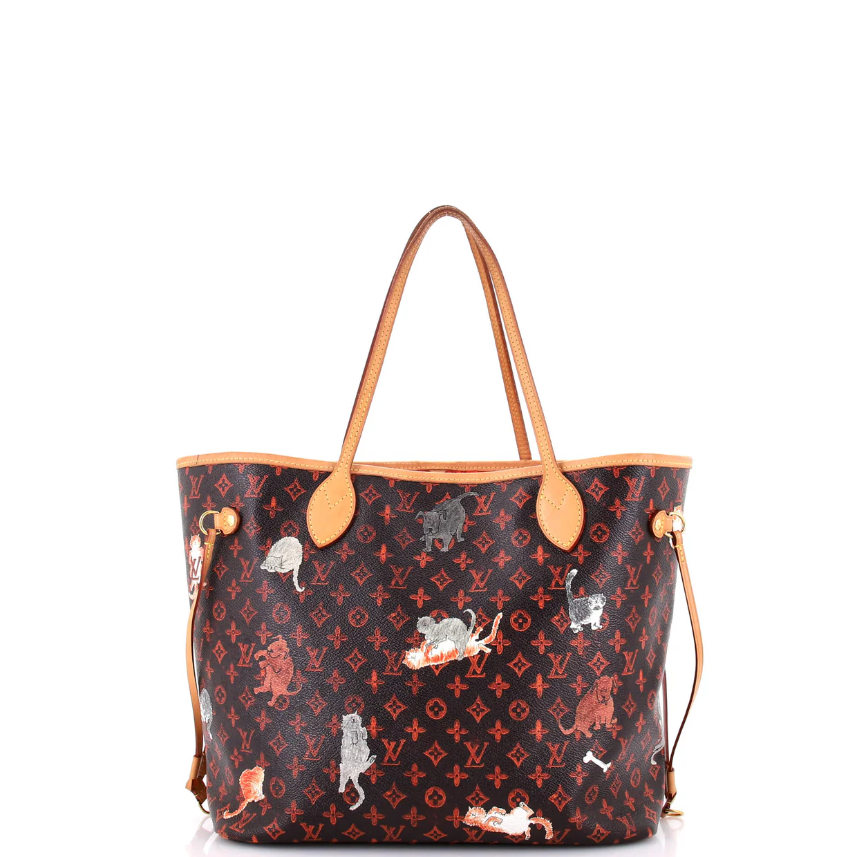 Neverfull NM Tote Limited Edition Grace Coddington Catogram Canvas MM - Deep Luxury