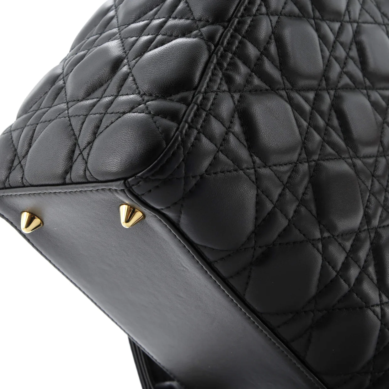 Lady Dior Bag Cannage Quilt Lambskin Medium - Deep Luxury