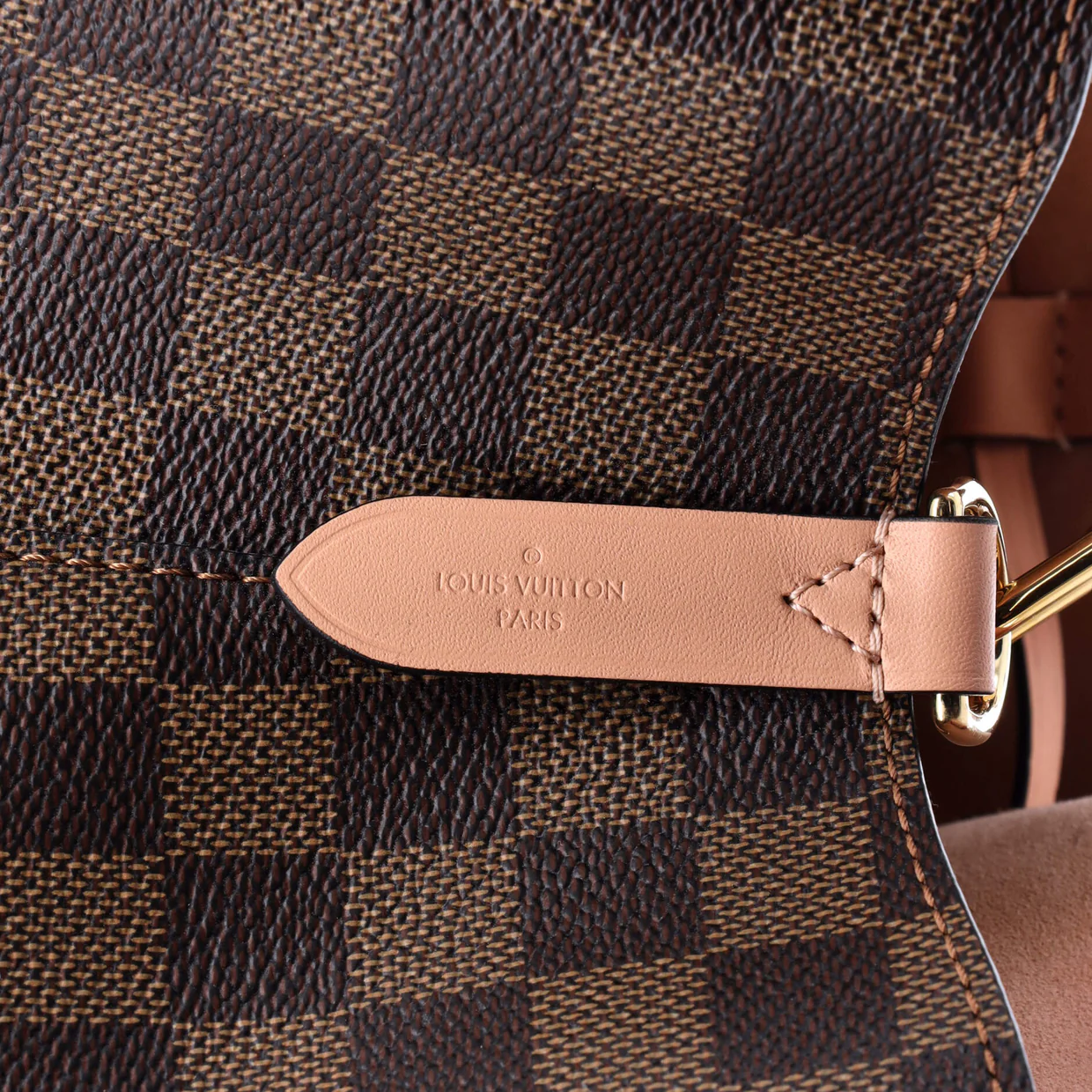 NeoNoe Handbag Damier with Leather MM - Deep Luxury