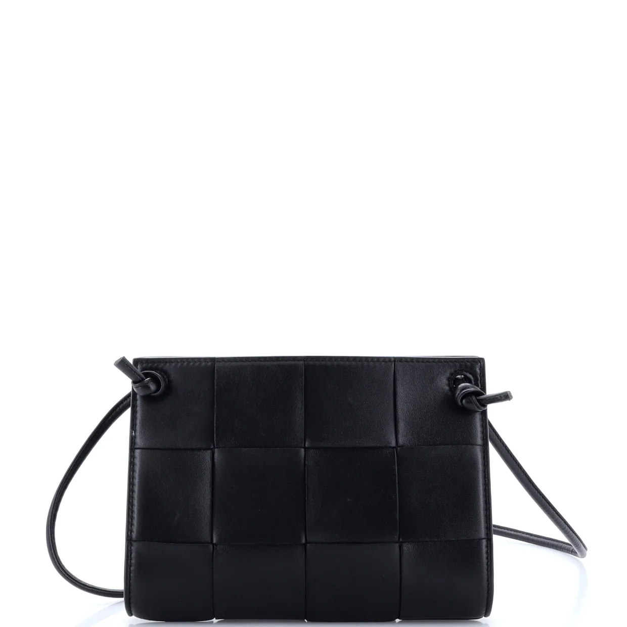 Cassette Shoulder Bag Maxi Intrecciato Leather Mini - Deep Luxury