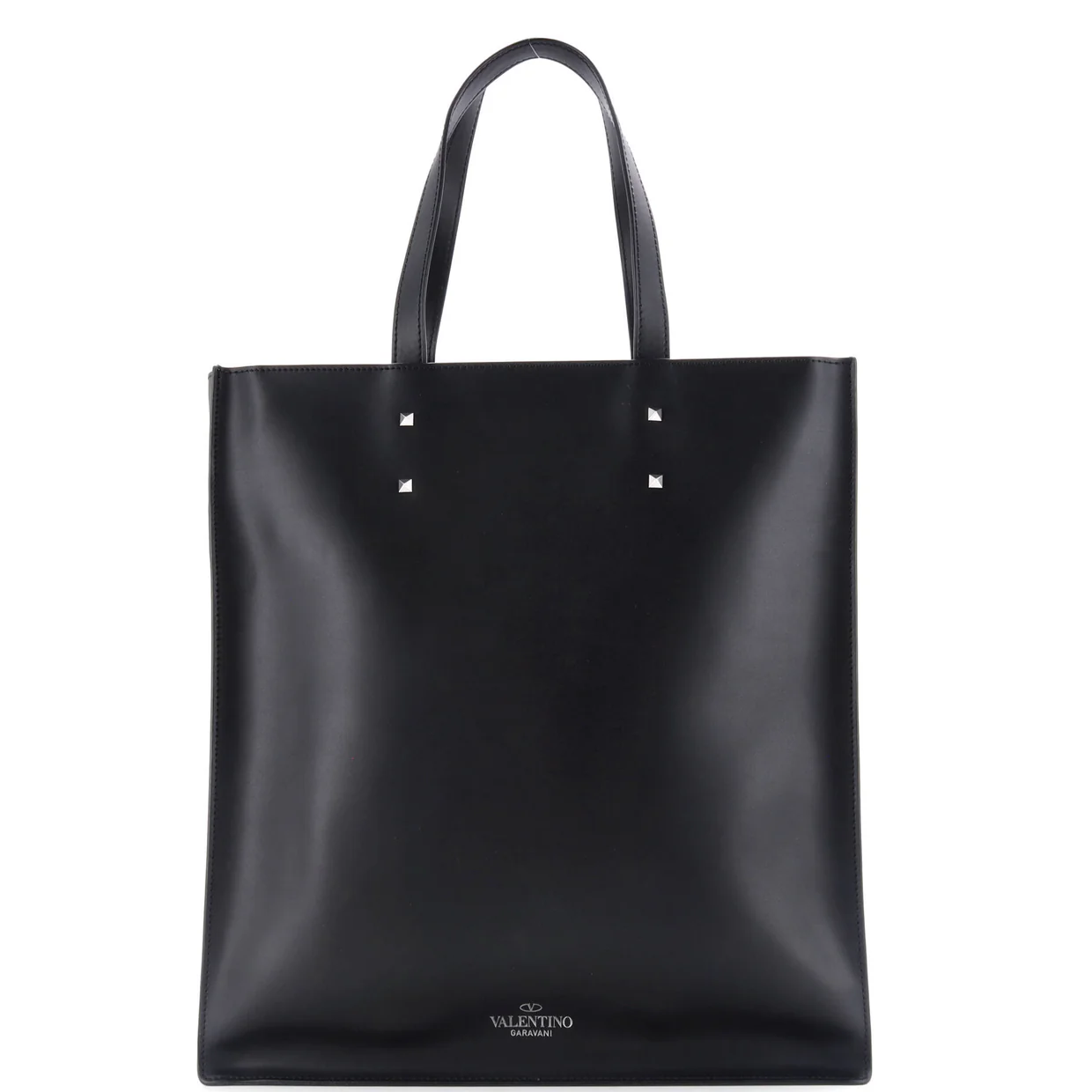 VLTN Rockstud Shopping Tote Printed Leather Tall - Deep Luxury