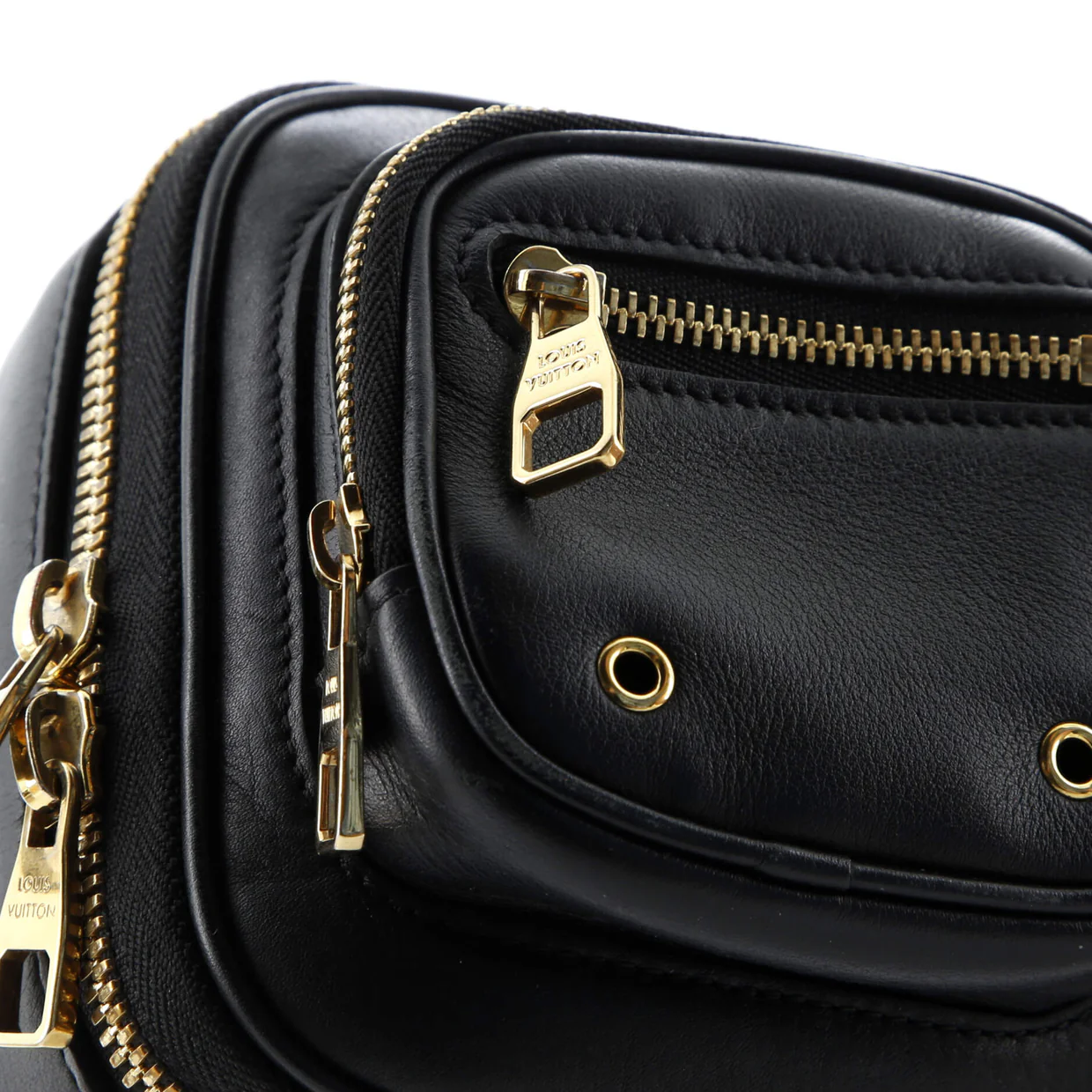 Utility Crossbody Bag Calfskin with Embossed Monogram Detail - Deep Luxury