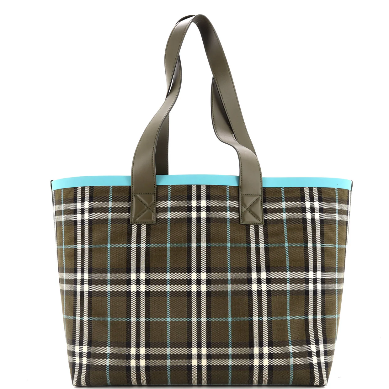 London Tote Check Canvas Medium - Deep Luxury
