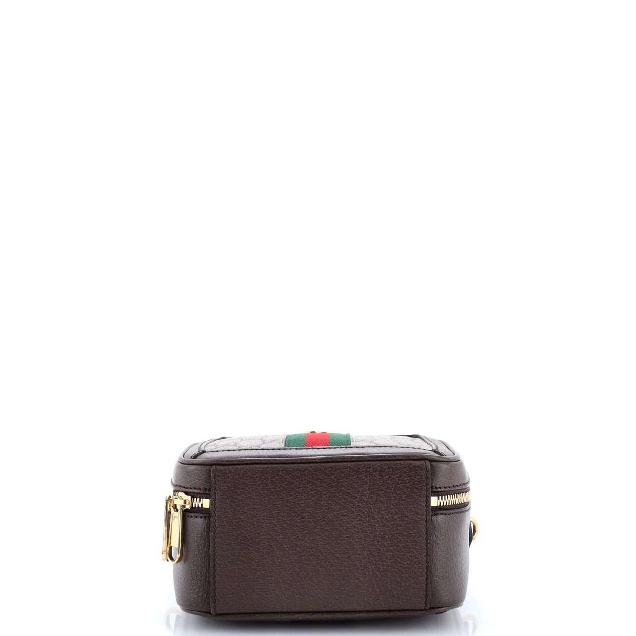 Ophidia Zip Around Top Handle Bag GG Coated Canvas with Leather Mini - Deep Luxury