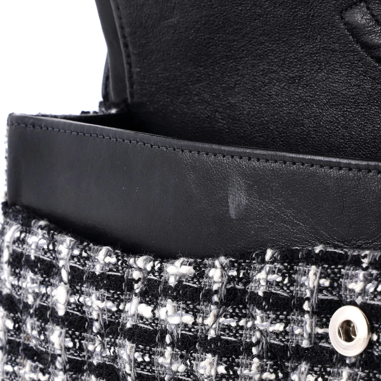 Classic Double Flap Bag Quilted Tweed Medium - Deep Luxury