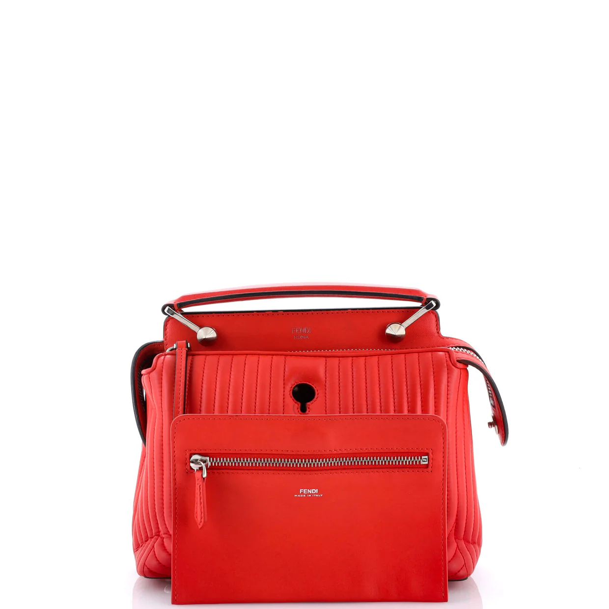 DotCom Click Top Handle Bag Quilted Leather Small - Deep Luxury