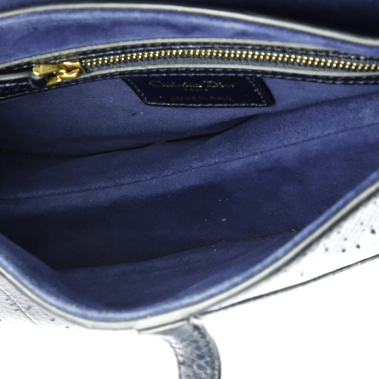 Saddle Handbag Python Medium - Deep Luxury