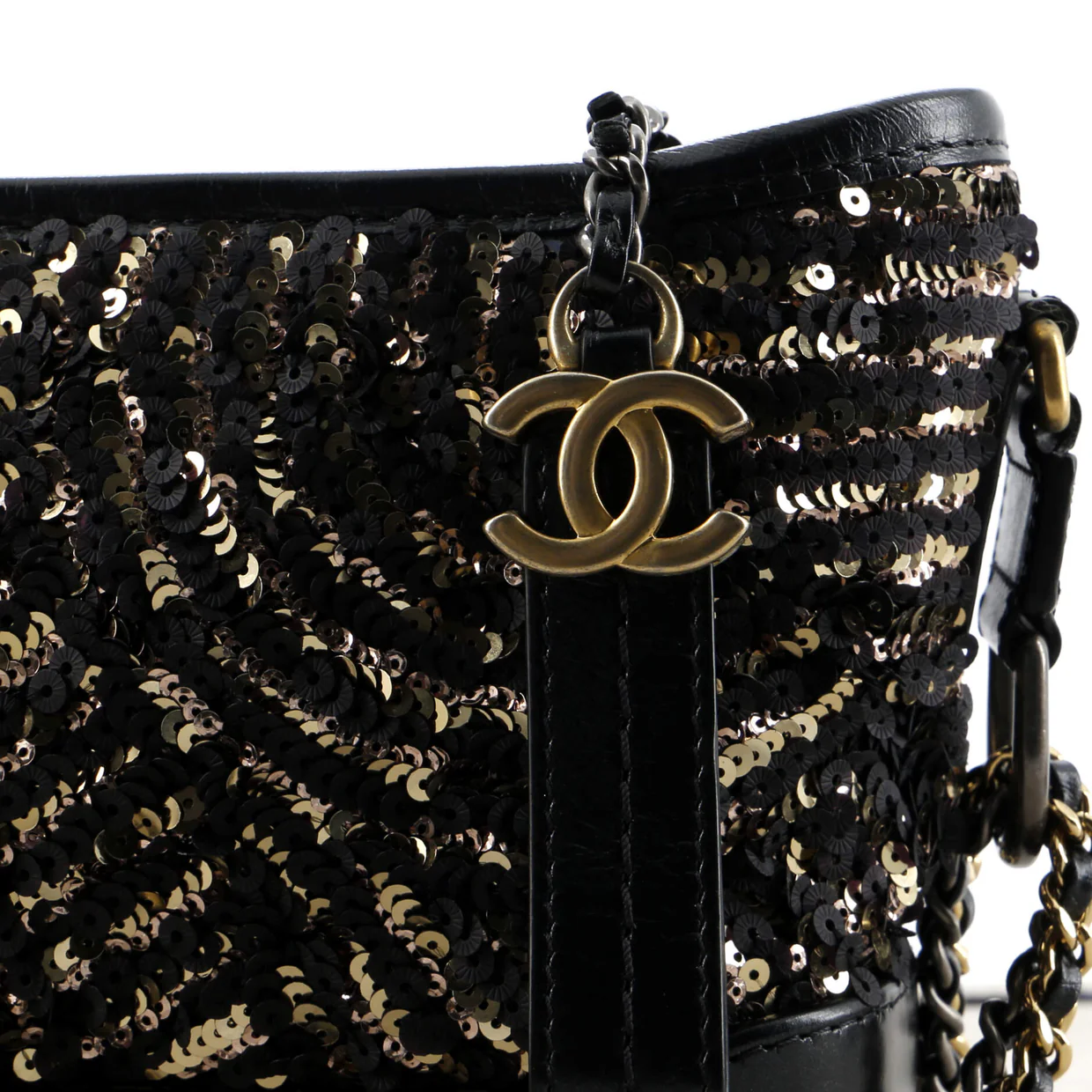 Gabrielle Hobo Sequins Small - Deep Luxury