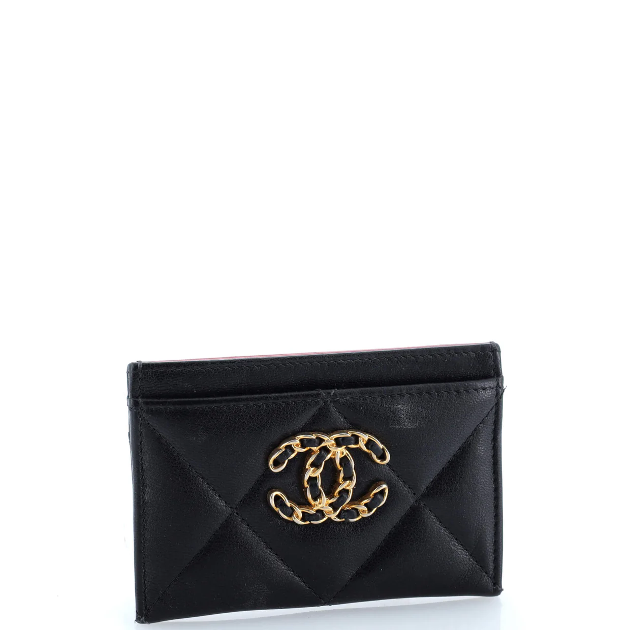 19 Card Holder Quilted Leather - Deep Luxury
