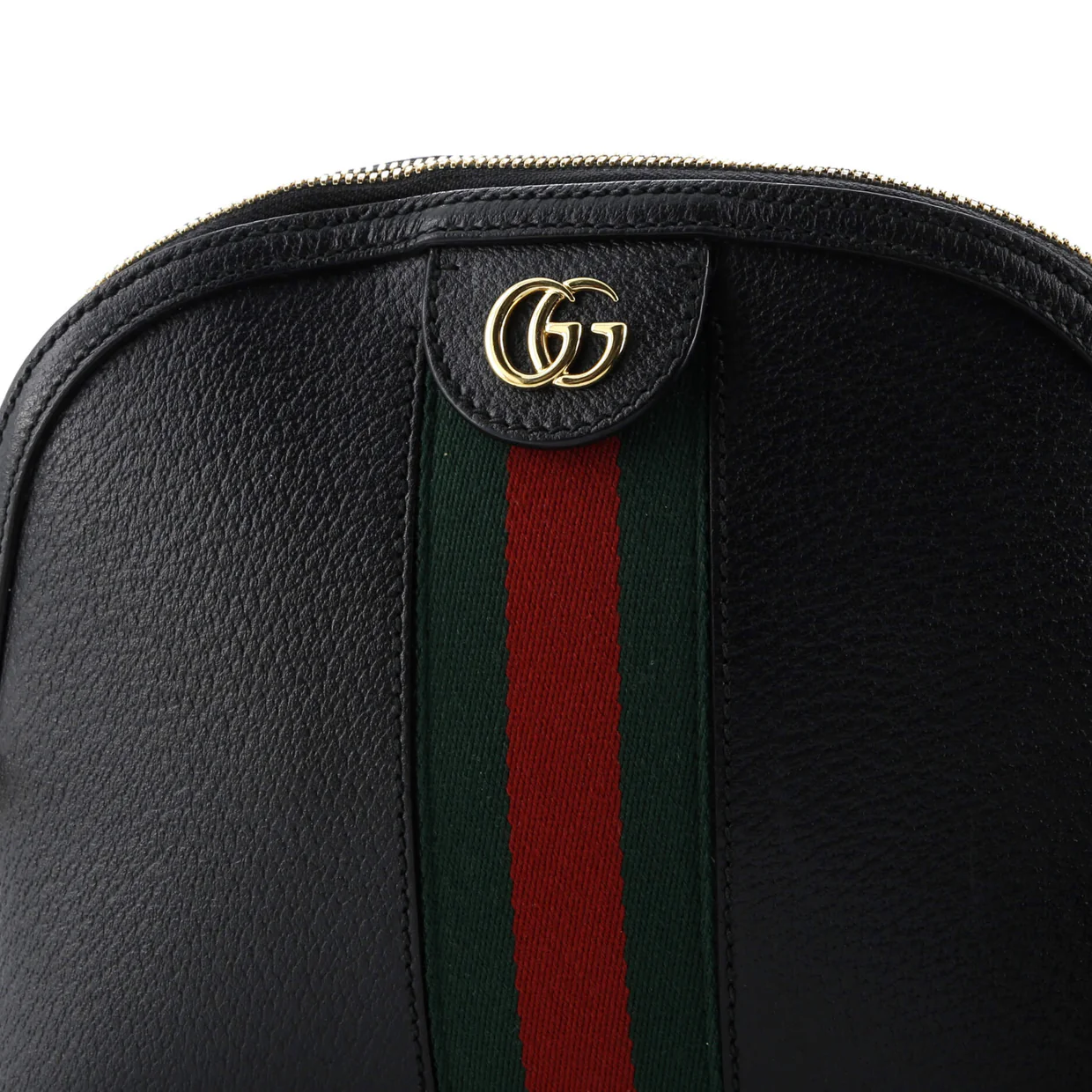 Ophidia Dome Shoulder Bag Leather Small - Deep Luxury