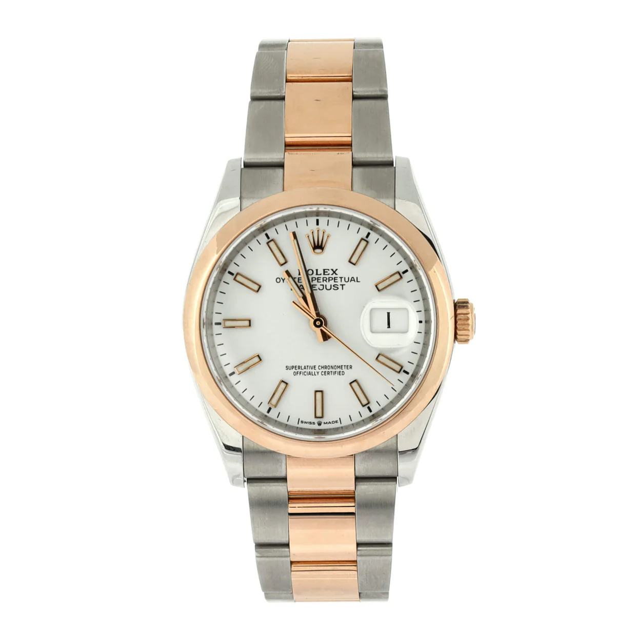 Oyster Perpetual Datejust Automatic Watch Stainless Steel and Rose Gold 36 - Deep Luxury