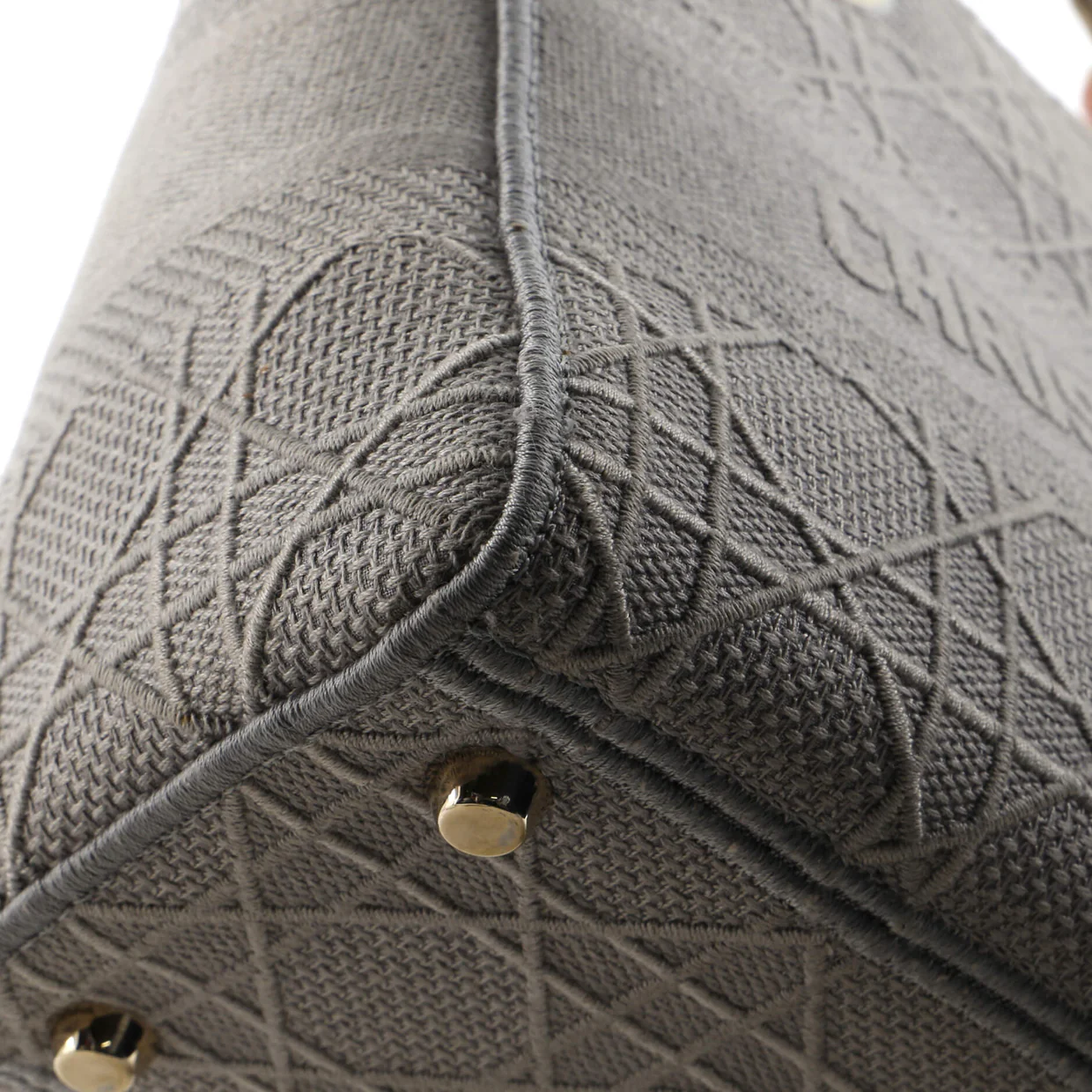 Lady D-Lite Bag Cannage Embroidered Canvas Medium - Deep Luxury