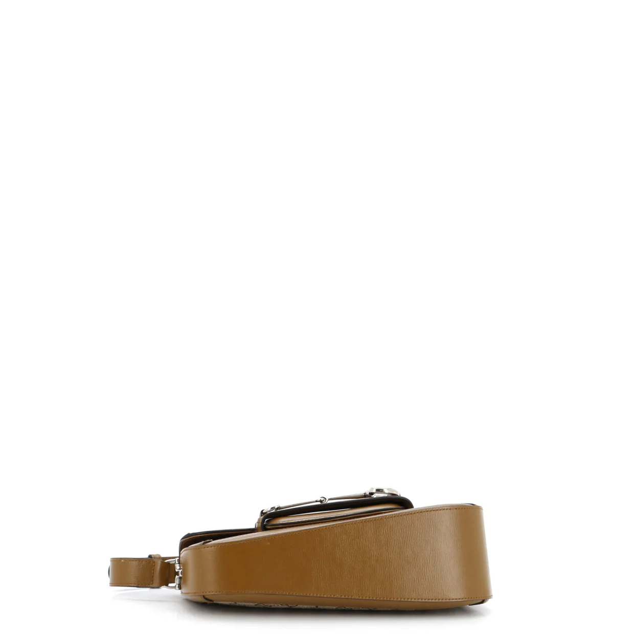 Horsebit 1955 Asymmetric Shoulder Bag GG Canvas with Leather Small - Deep Luxury