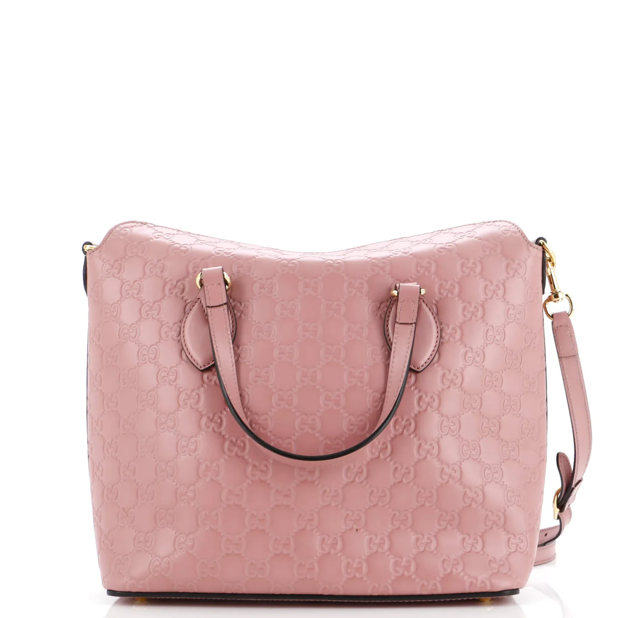 Signature Fold Over Tote Guccissima Leather Medium - Deep Luxury