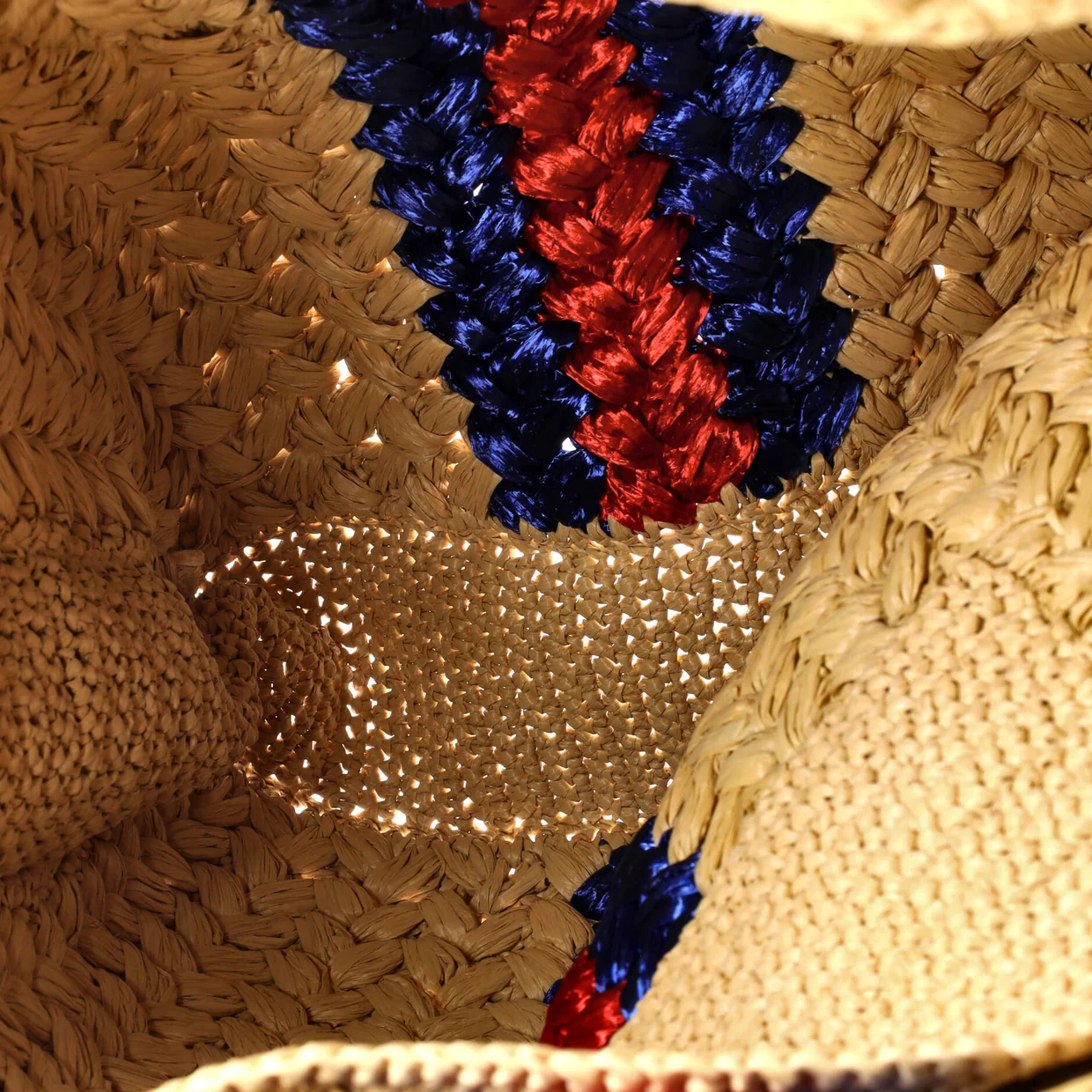 Blondie NM Open Tote Raffia Small - Deep Luxury