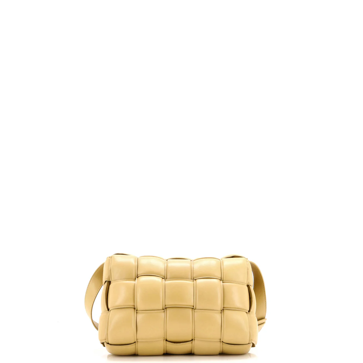 Cassette Crossbody Bag Padded Maxi Intrecciato Leather - Deep Luxury