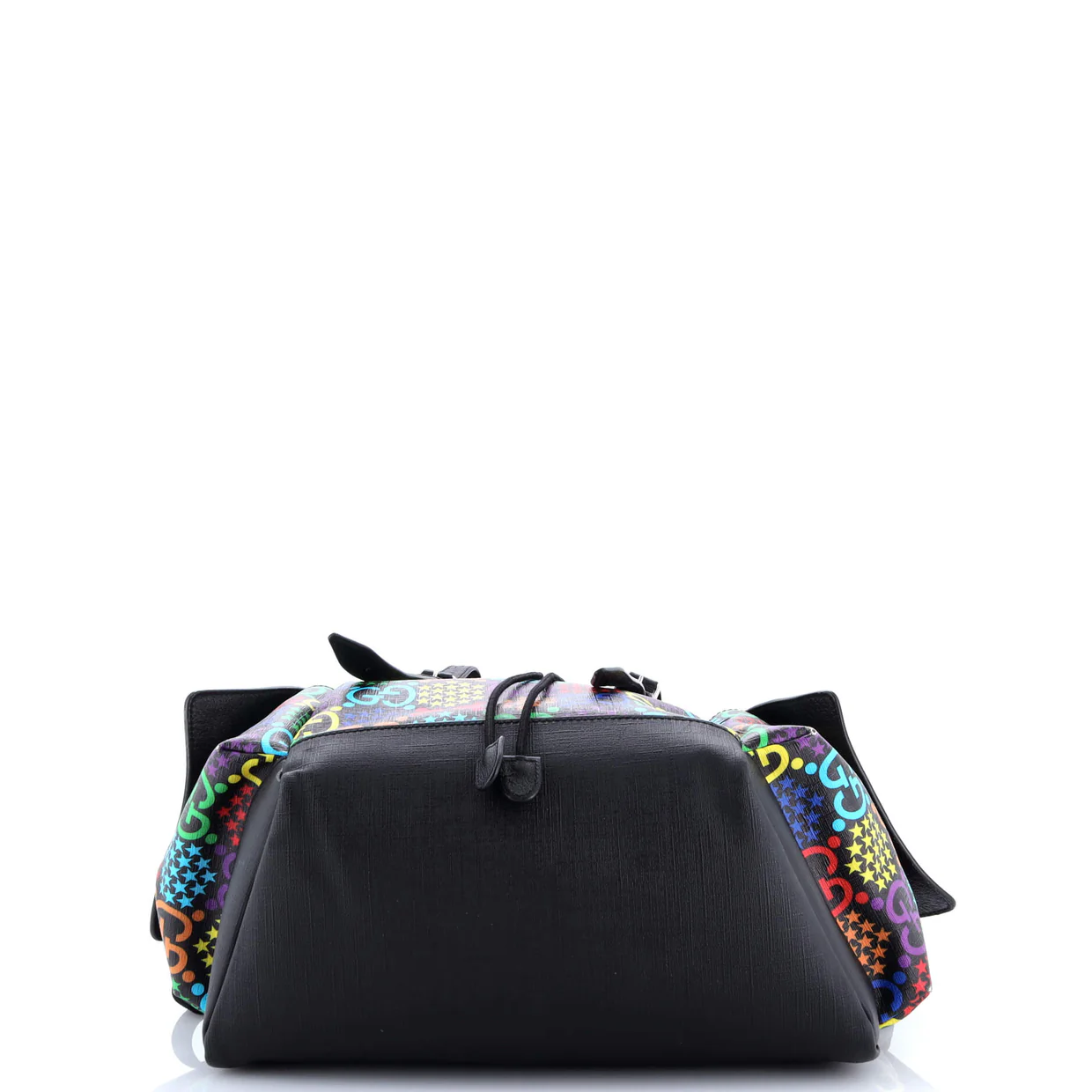 Double Pocket Belt Backpack Psychedelic Print GG Coated Canvas Medium - Deep Luxury