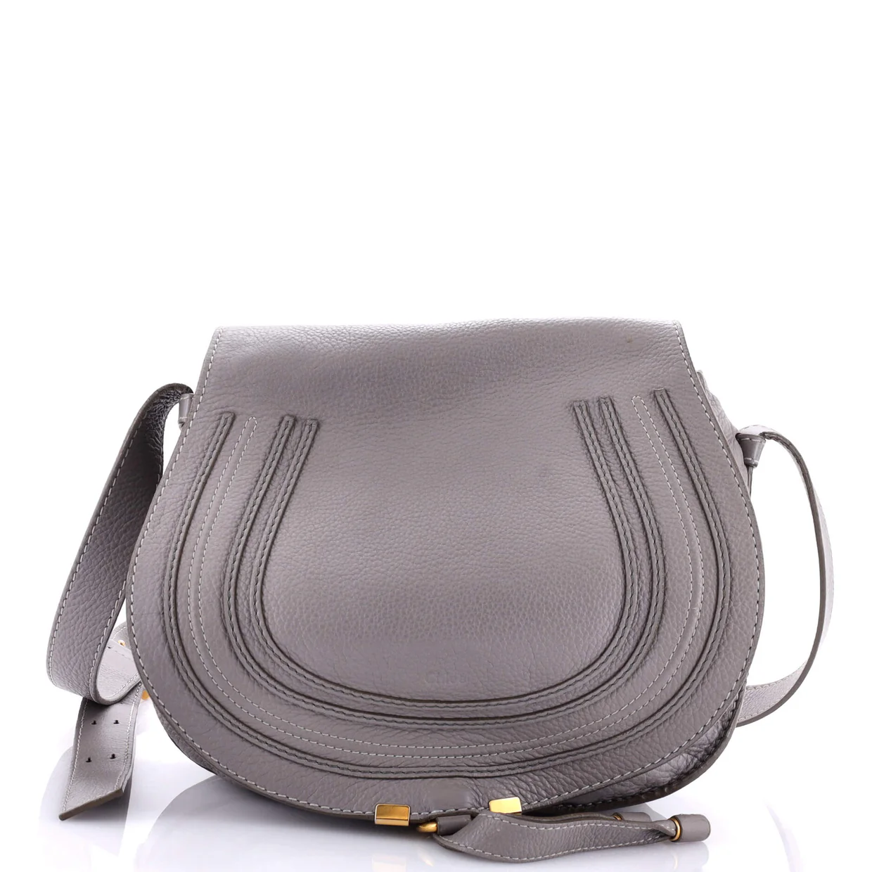 Marcie Saddle Bag Leather Medium - Deep Luxury