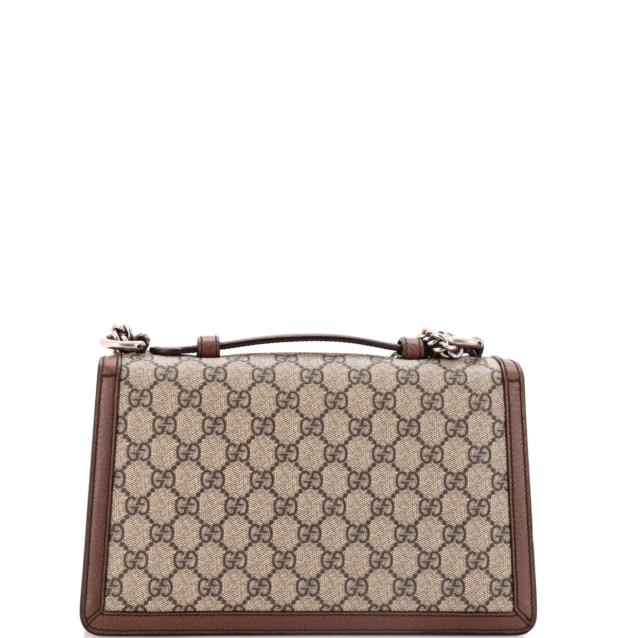 Dionysus Top Handle Chain Bag GG Coated Canvas Small - Deep Luxury