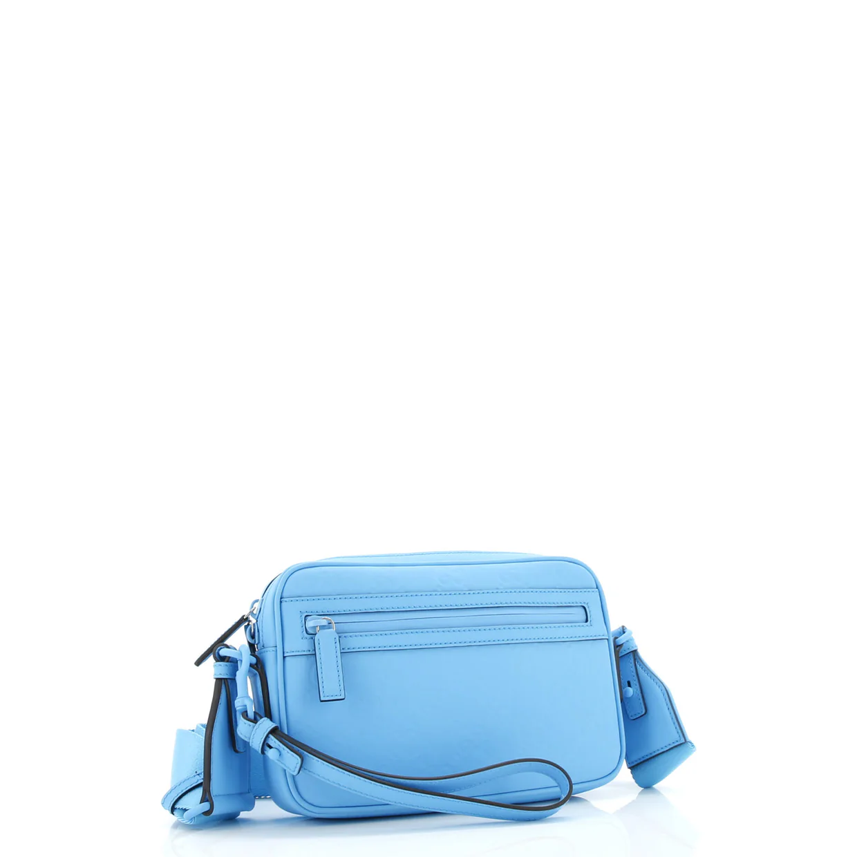 Front Zip Crossbody Bag GG Rubber Effect Leather Small - Deep Luxury