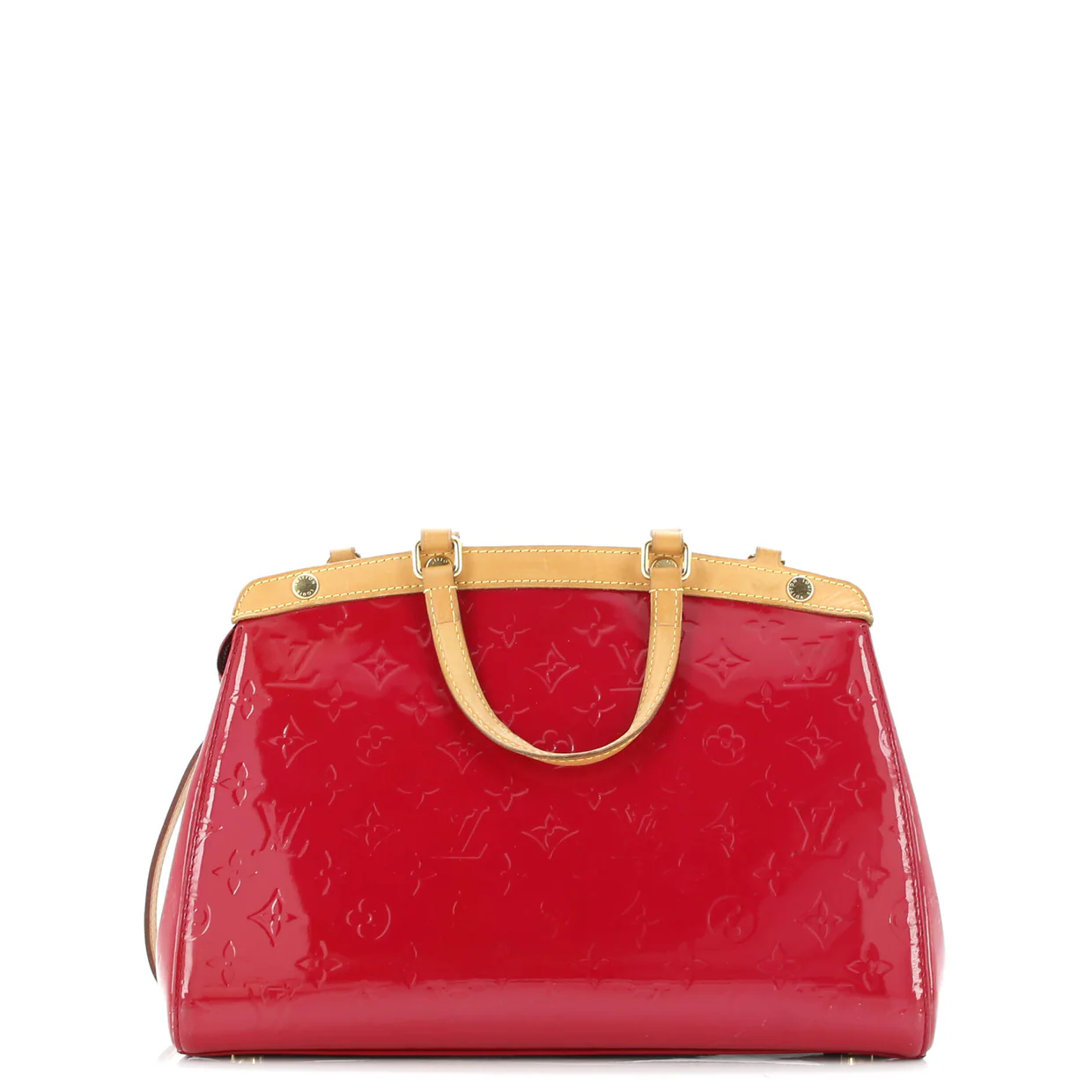 Brea Handbag Monogram Vernis MM - Deep Luxury