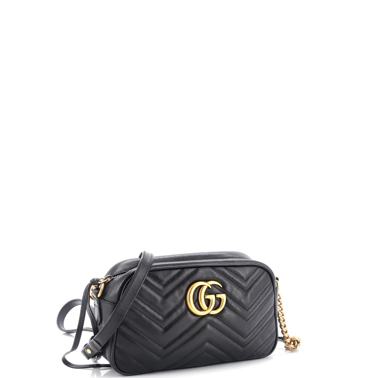 GG Marmont Shoulder Bag Matelasse Leather Small - Deep Luxury