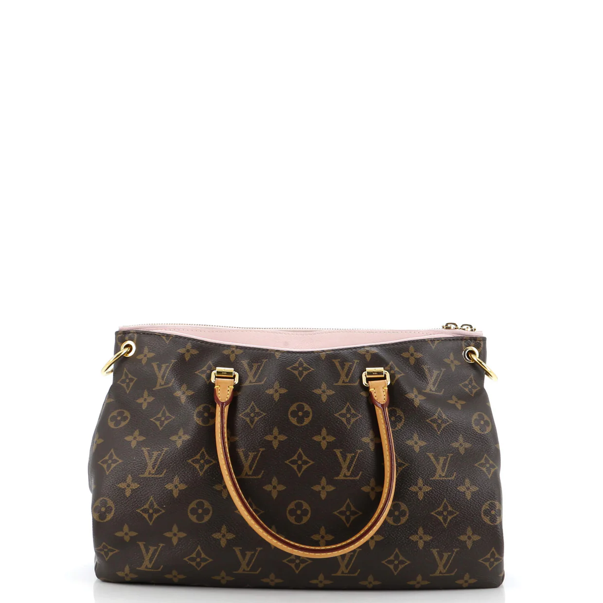 Pallas Tote Monogram Canvas with Leather - Deep Luxury