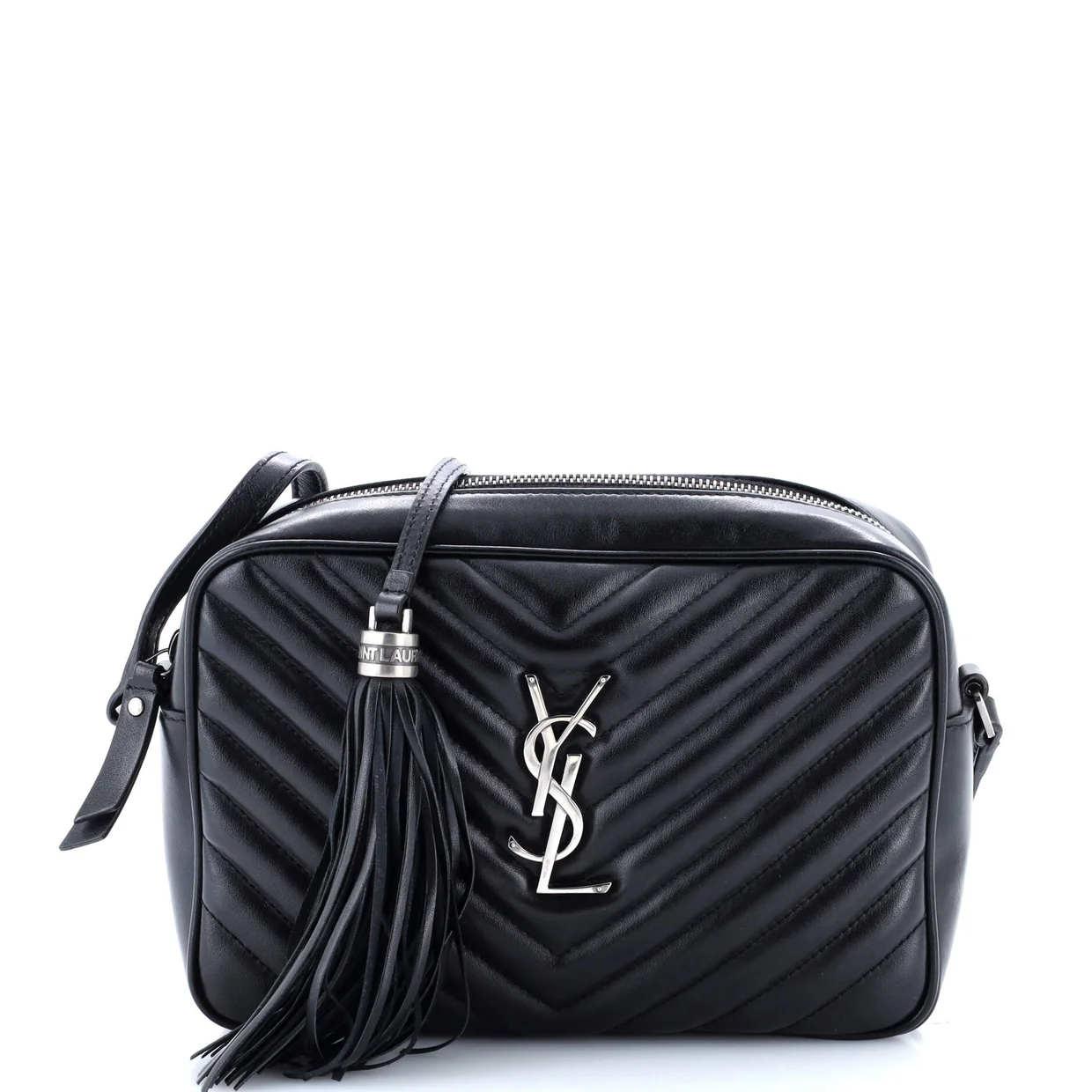 Lou Camera Bag Matelasse Chevron Leather Small - Deep Luxury