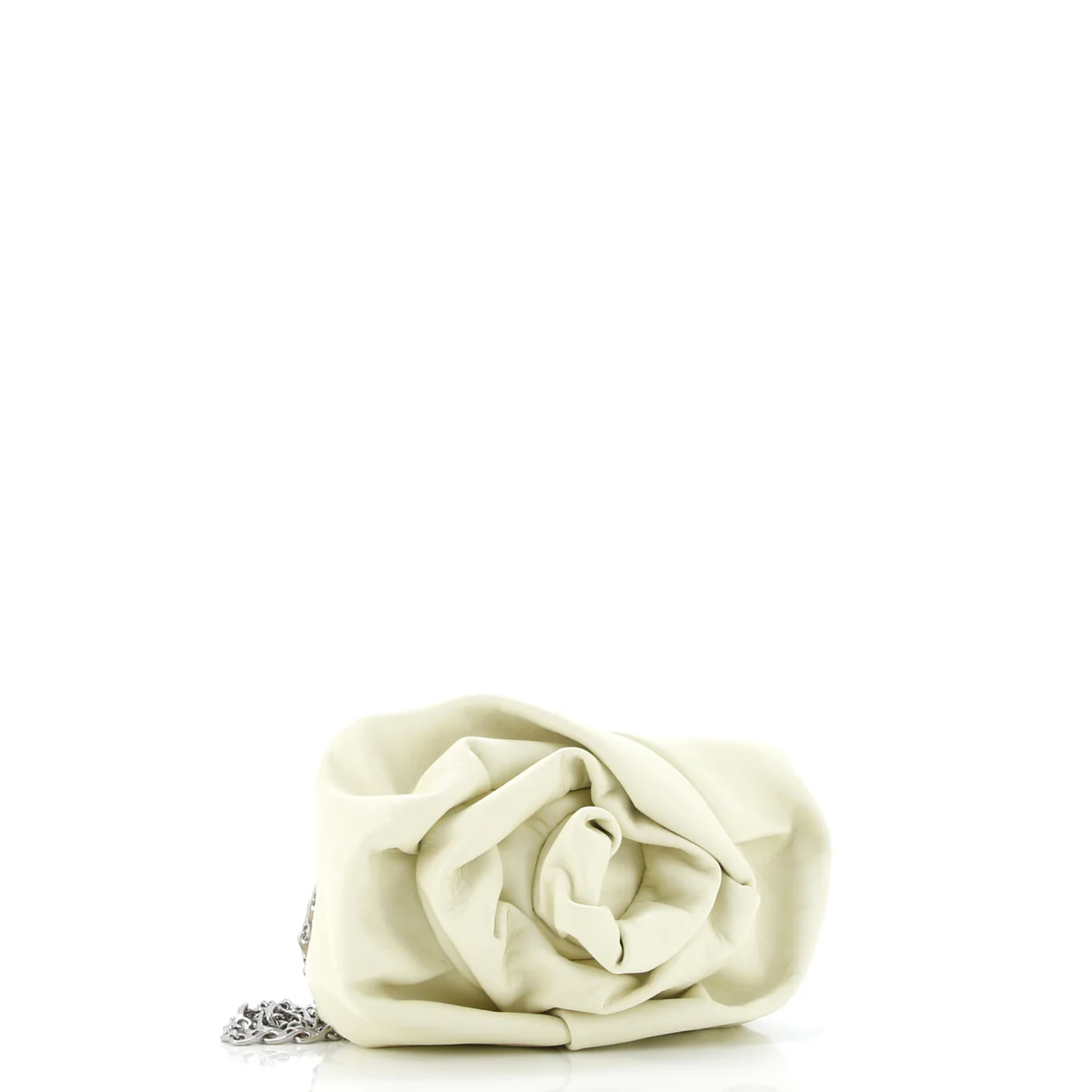 Rose Chain Clutch Leather - Deep Luxury
