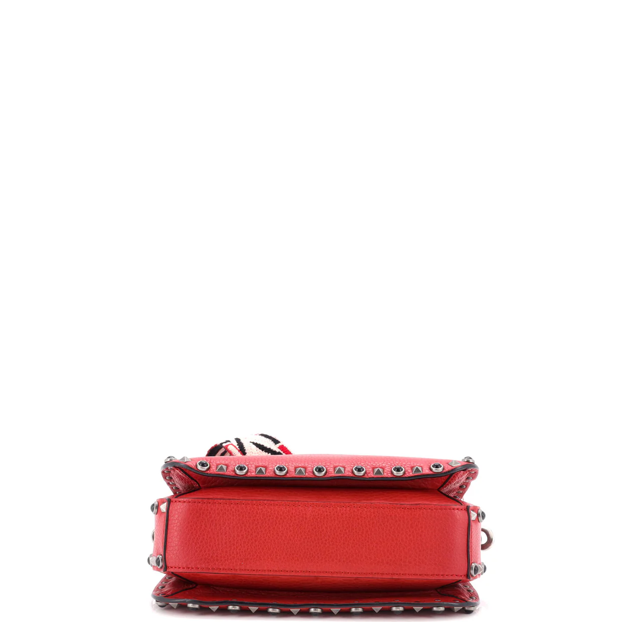 Rolling Rockstud Crossbody Bag Leather with Cabochons Medium - Deep Luxury