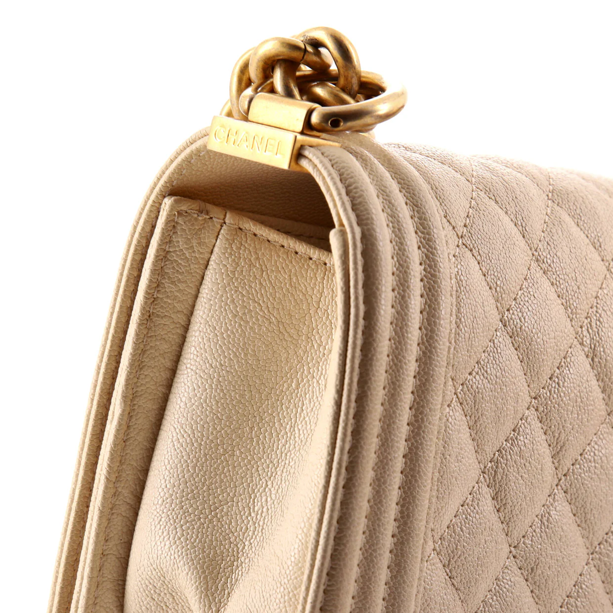 Boy Flap Bag Quilted Caviar Small - Deep Luxury