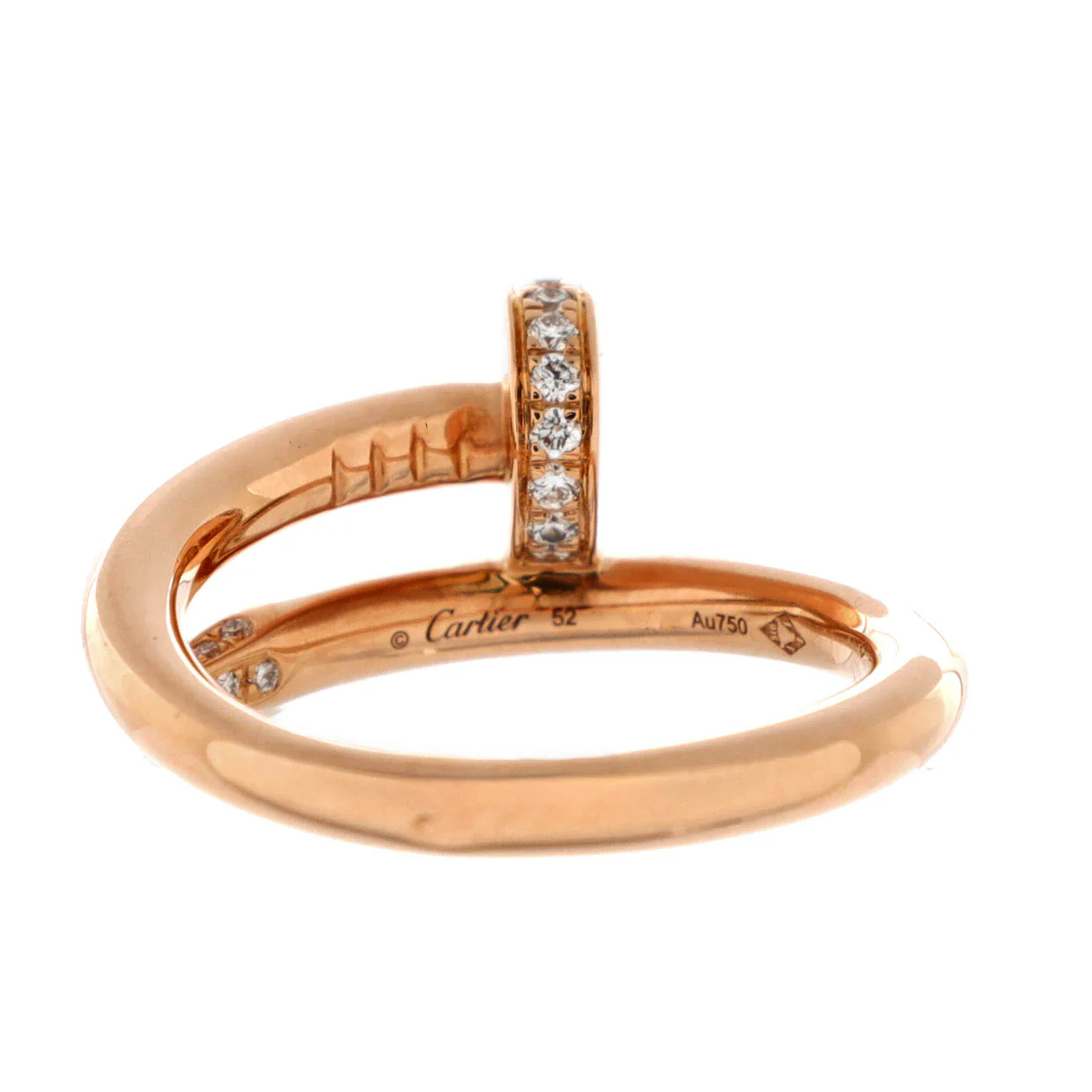 Juste un Clou Ring 18K Rose Gold and Diamonds - Deep Luxury