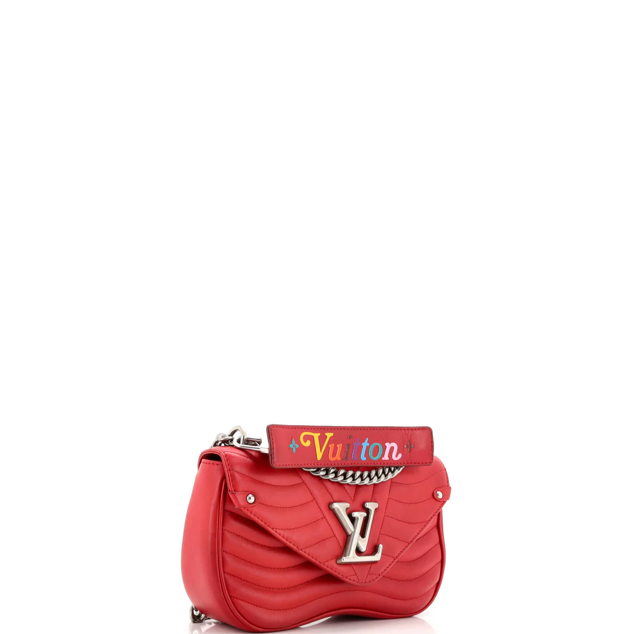 New Wave Chain Bag Quilted Leather MM - Deep Luxury