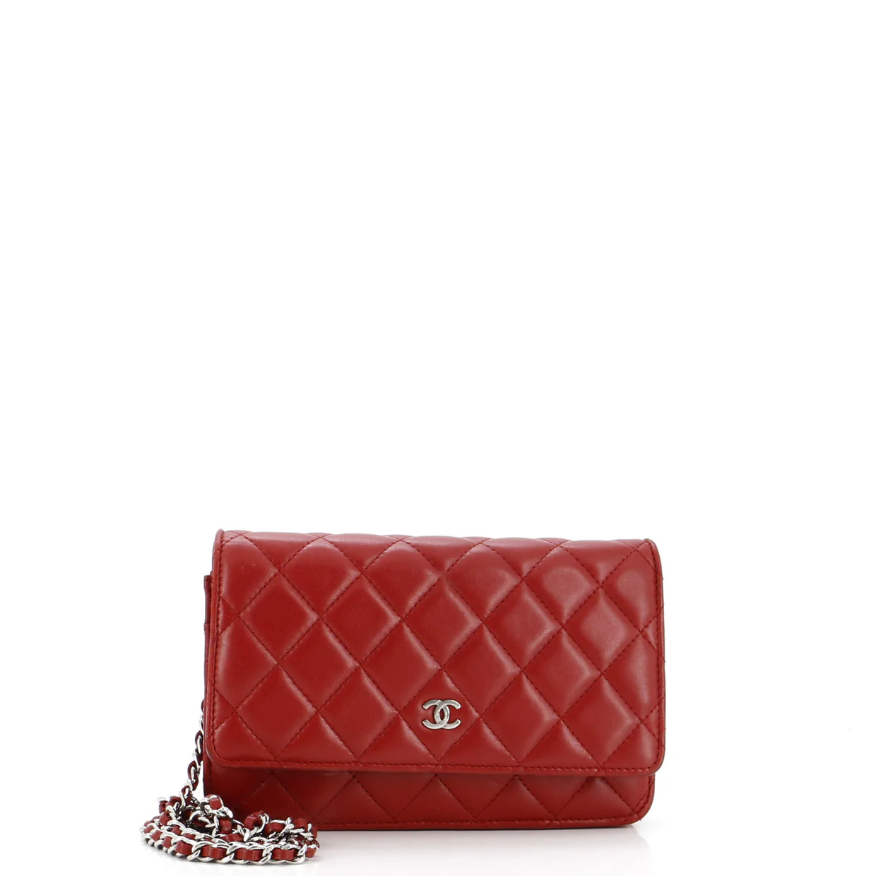 Wallet on Chain Quilted Lambskin - Deep Luxury