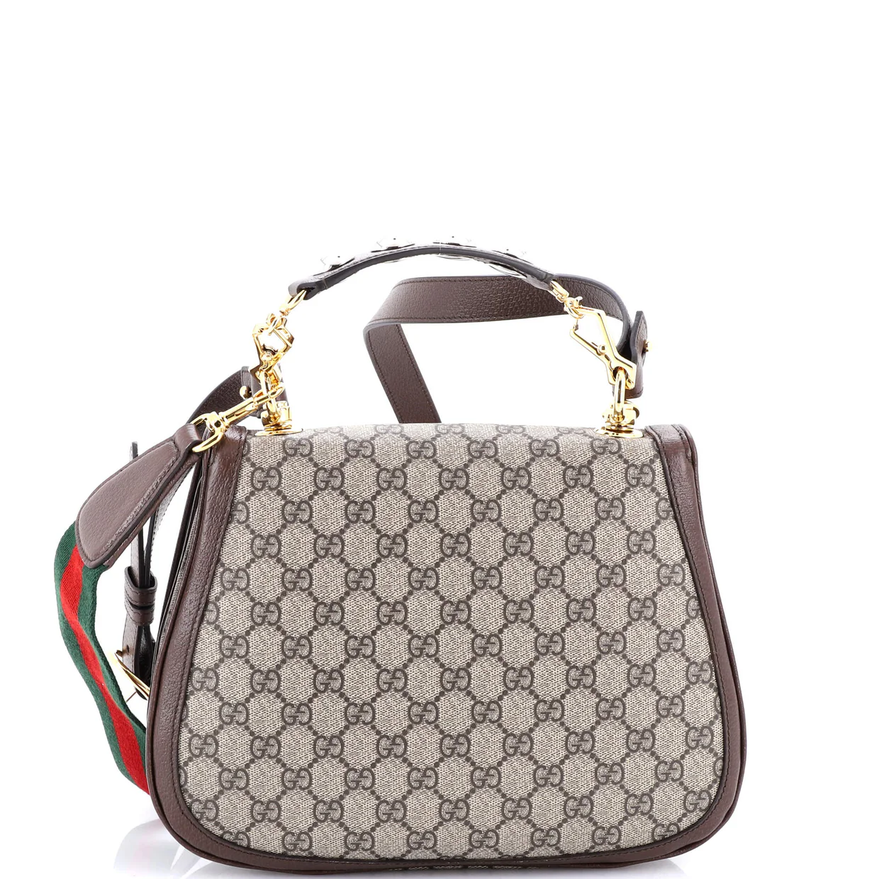 Blondie NM Top Handle Bag GG Coated Canvas Medium - Deep Luxury