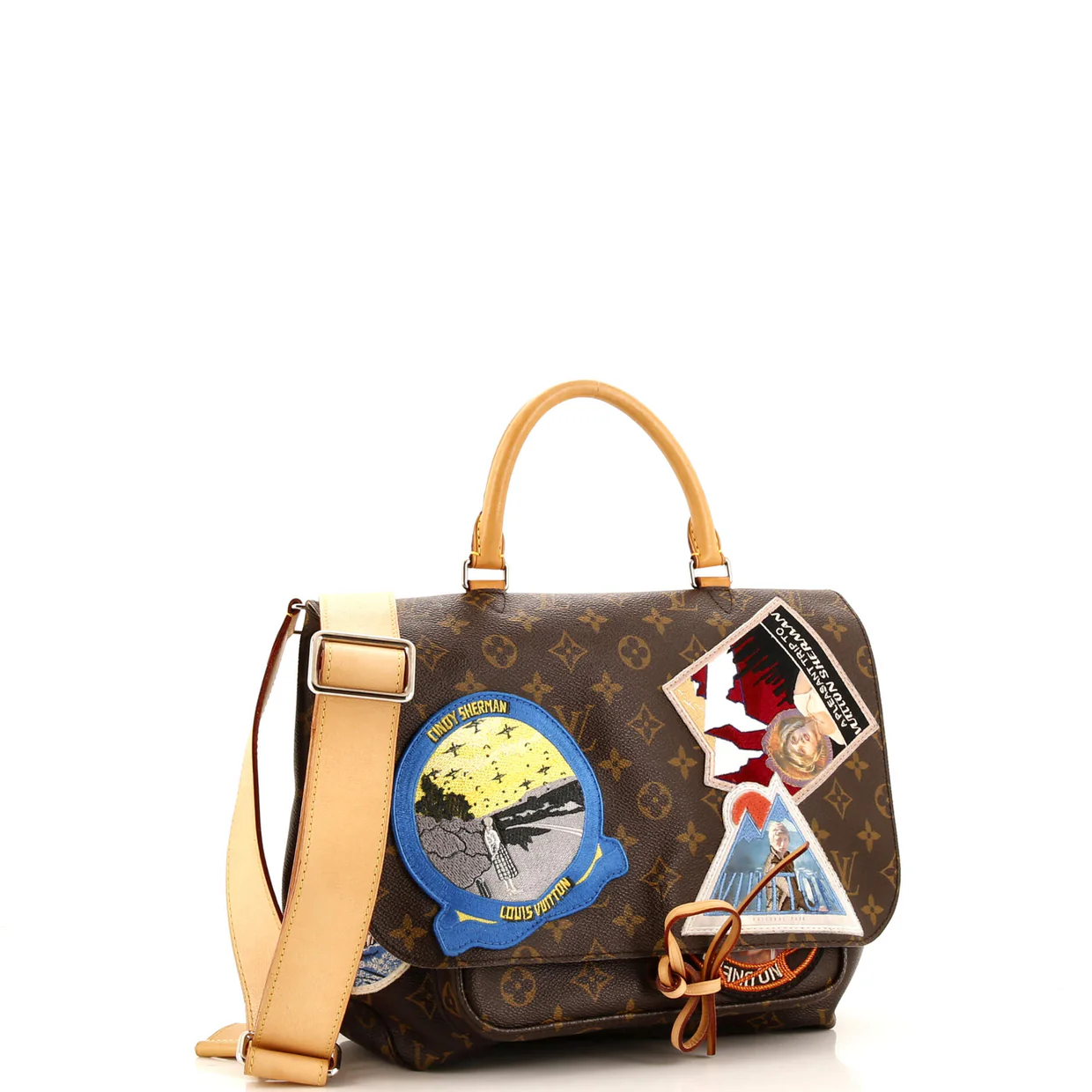 Cindy Sherman Camera Messenger Bag Patch Embellished Monogram Canvas - Deep Luxury