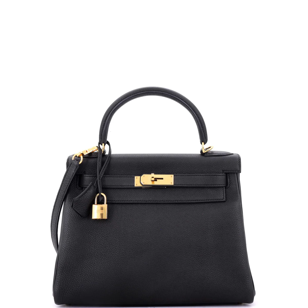 Kelly Handbag Noir Togo with Gold Hardware 28 - Deep Luxury