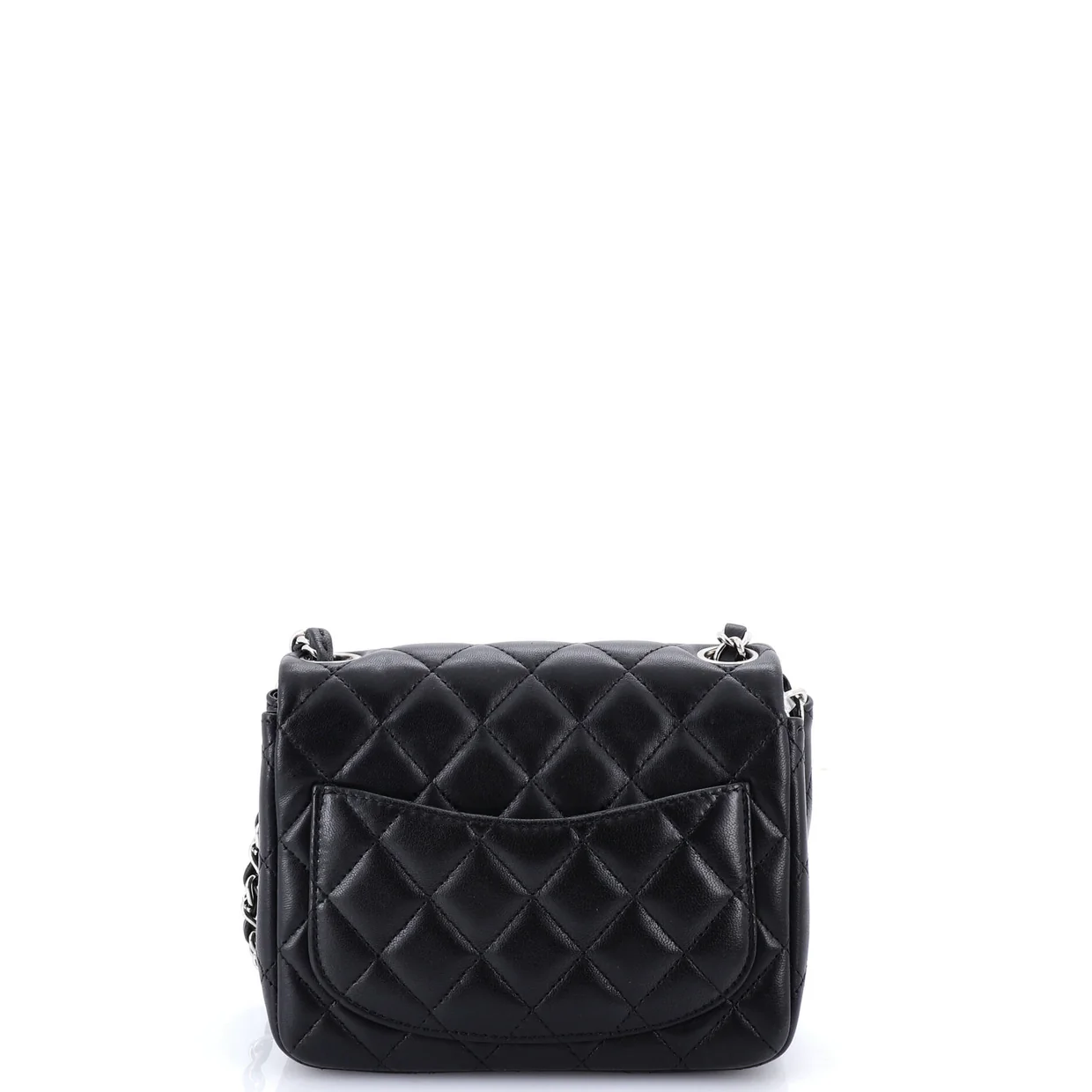Square Classic Single Flap Bag Quilted Caviar Mini - Deep Luxury