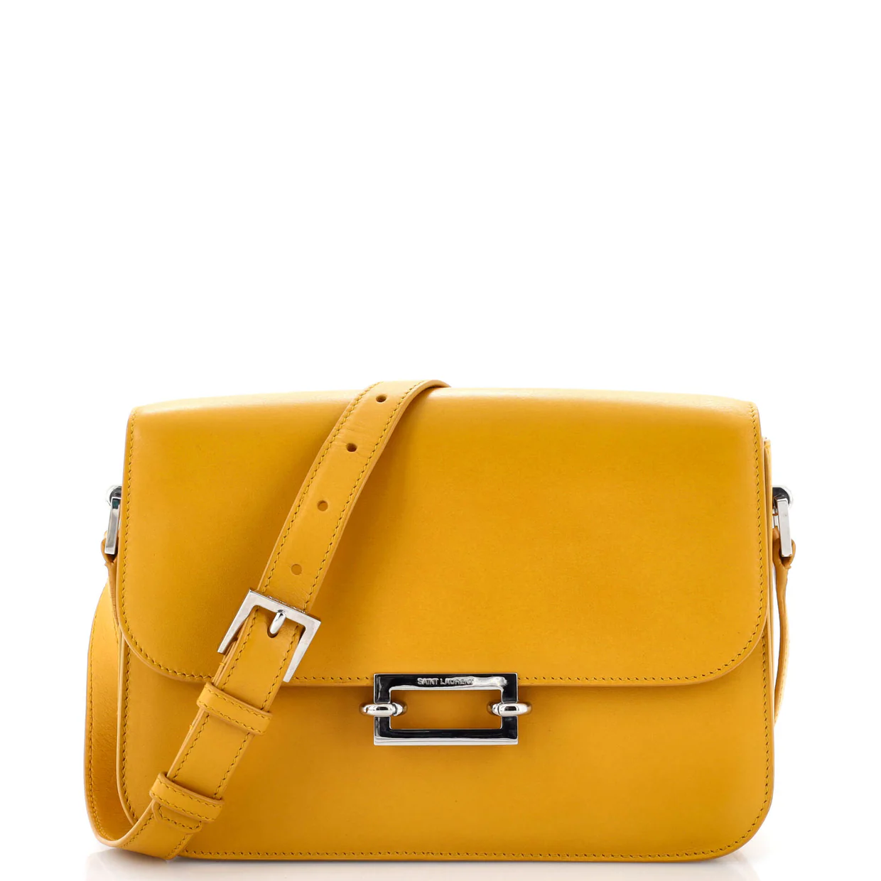 Fermoir Flap Satchel Bag Leather - Deep Luxury