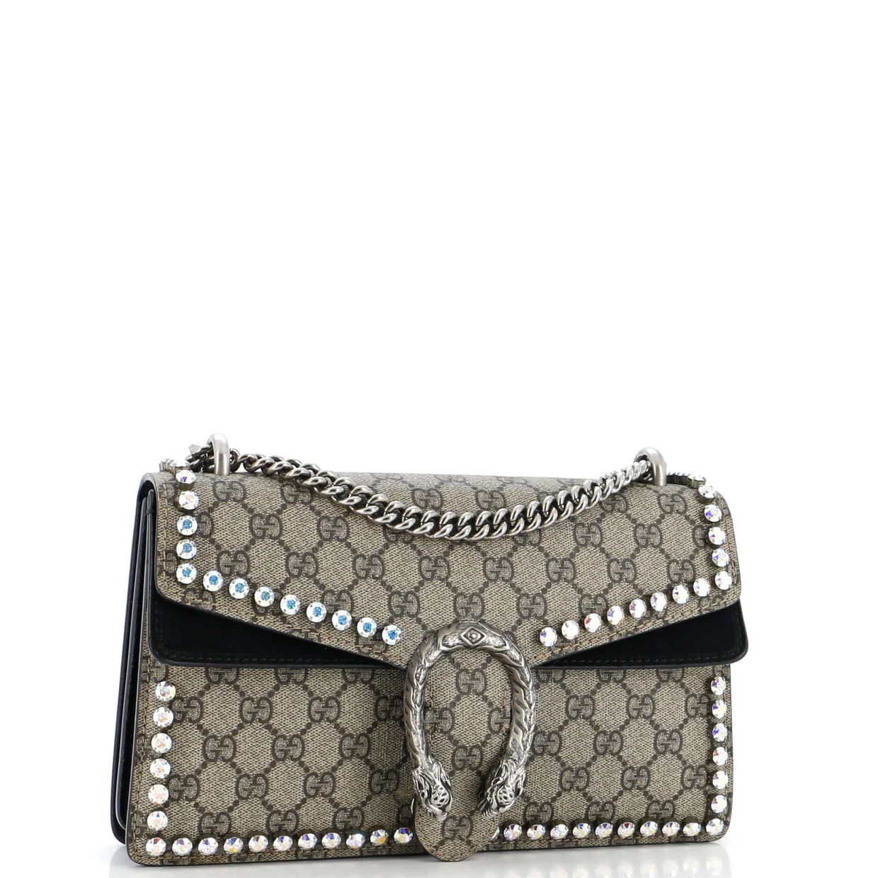 Dionysus Bag Crystal Embellished GG Coated Canvas Medium - Deep Luxury